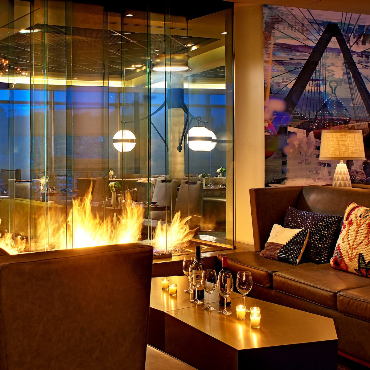 Fireplace in Nine Zero One